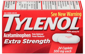 a box of Extra Strength Tylenol