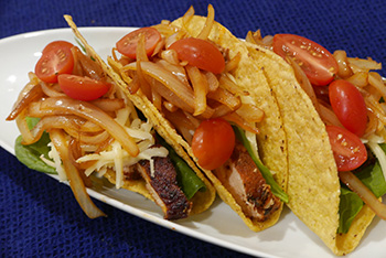 Cajun Chicken Tacos, a recipe from Dr. Gourmet