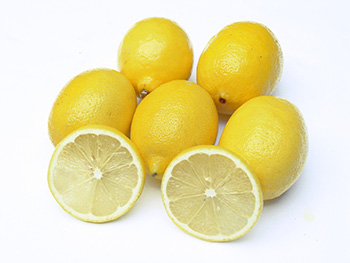 several fresh lemons