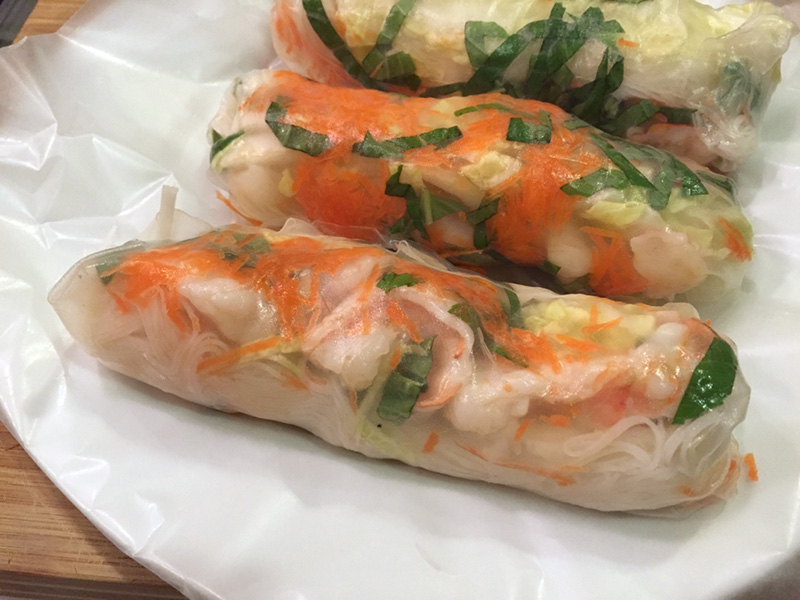 Thai summer rolls, with cellophane noodles - click for the recipe!
