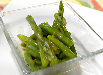 Asparagus Salad with Orange Thyme Glaze recipe from Dr. Gourmet