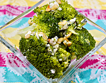 Broccoli Blue Cheese Salad recipe from Dr. Gourmet
