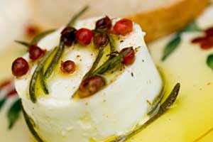 Goat Cheese with Rosemary and Olive Oil