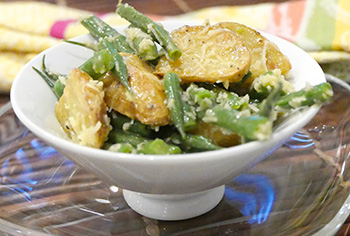 Green Bean and Roasted Potato Salad recipe from Dr. Gourmet
