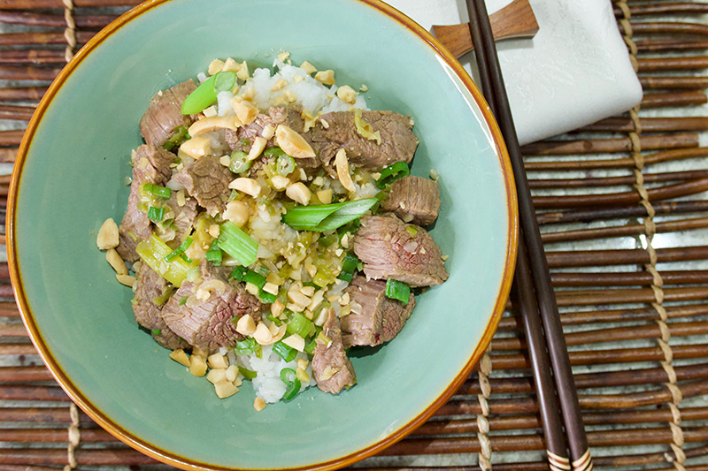 Kung Pao Beef recipe from Dr. Gourmet