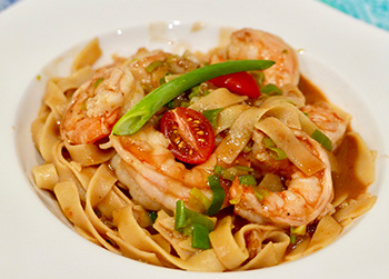 Shrimp with Luscious Shrimp Sauce, a healthy recipe from Dr. Gourmet