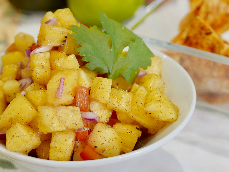 Pineapple Salsa recipe from Dr. Gourmet