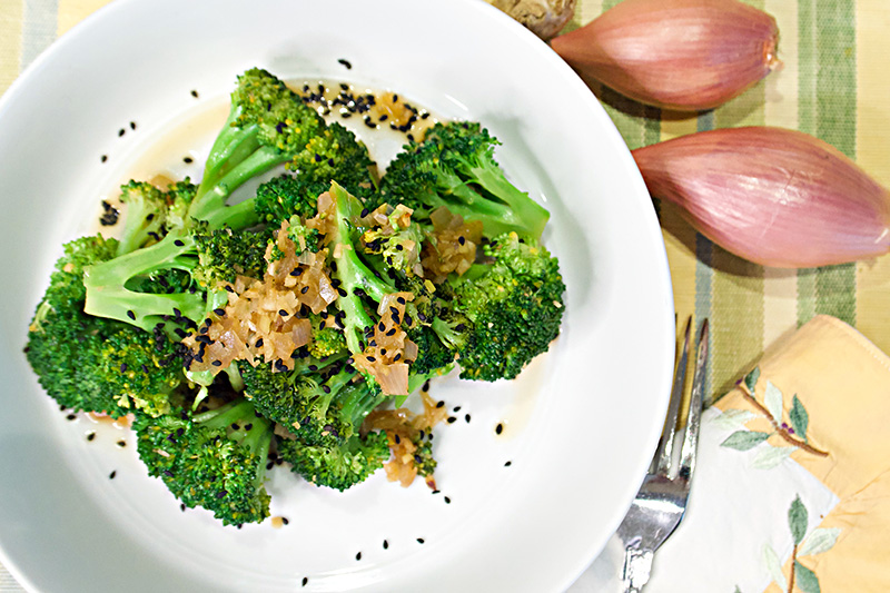 Sesame Ginger Broccoli recipe from Dr. Gourmet