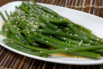 Asian Green Bean Salad Recipe from Dr. Gourmet