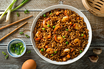 Shrimp Fried Rice recipe from Dr. Gourmet