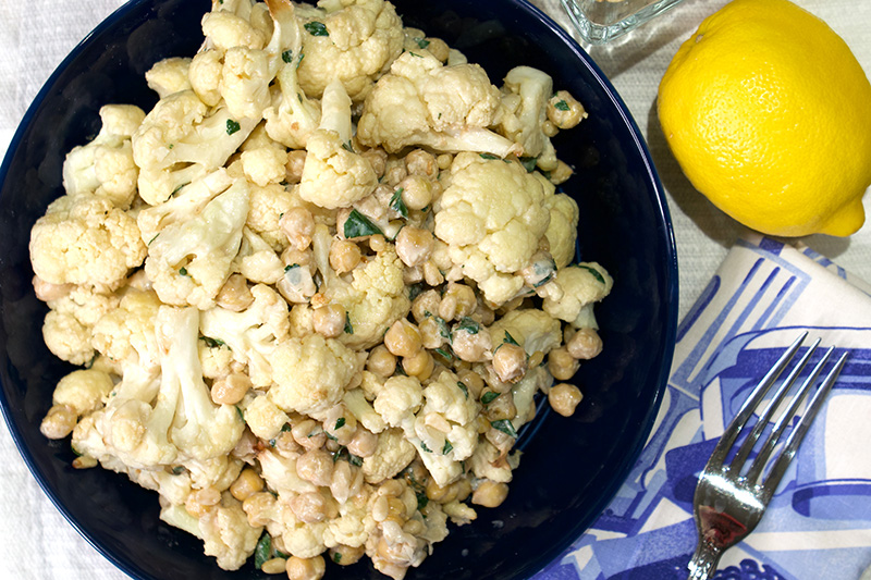 Tahini Cauliflower Salad recipe from Dr. Gourmet