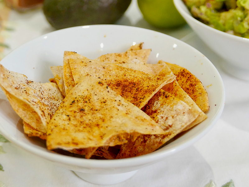 Baked Semi-Homemade Seasoned Tortilla Chips - Eat the Gains