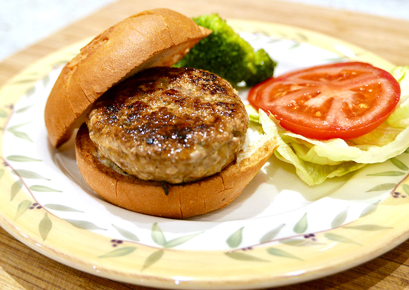 Easy healthy turkey burgers from Dr. Gourmet