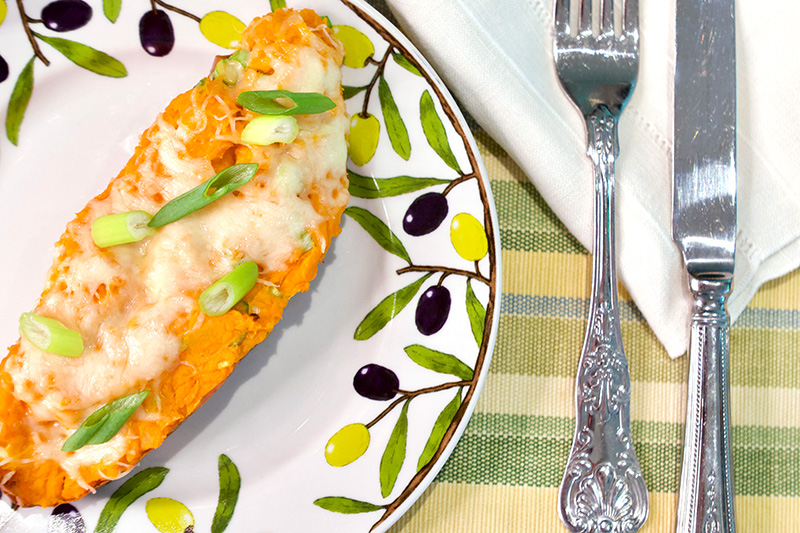 Twice Baked Yams recipe from Dr. Gourmet - click for the recipe!