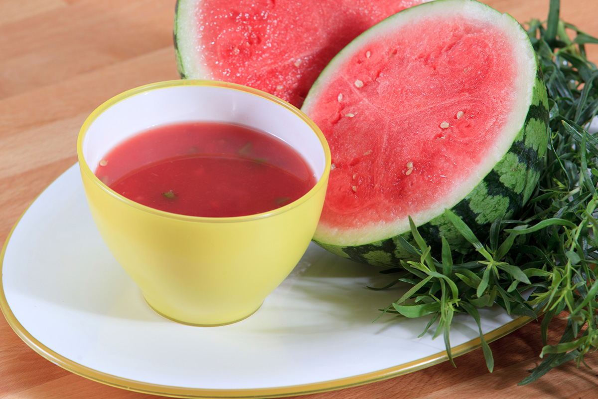Chilled Watermelon Soup recipe from Dr. Gourmet