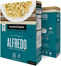Dr. Gourmet reviews a gluten-free pasta Alfredo convenience meal from cooksimple Foods