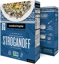 Dr. Gourmet reviews a boxed, gluten-free Stroganoff meal from cooksimple Foods